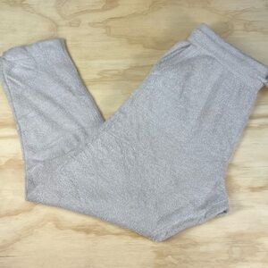 Barefoot Dreams CozyChic Lite Relaxed Jogger With Slits Silver Color Size L